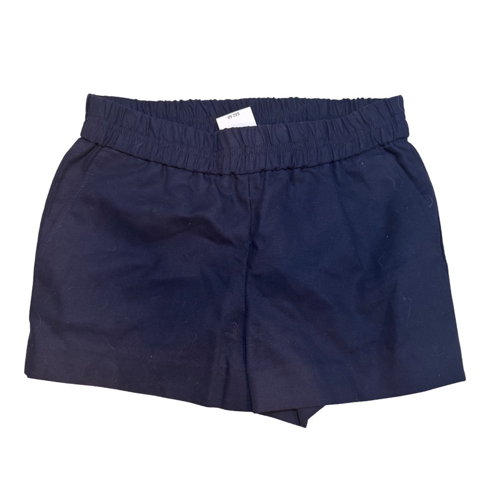 NWT J. Crew Factory Womens Navy Blue Broadway‎ Pull On Shorts Size 00